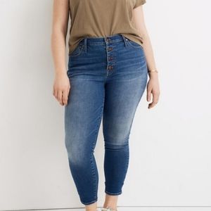 Madewell 9" mid-rise skinny crop button fly jeans 36 or 20
